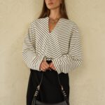 חולצת ארנה-לבן פסים